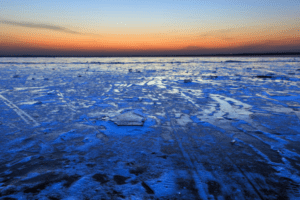 frozen lake