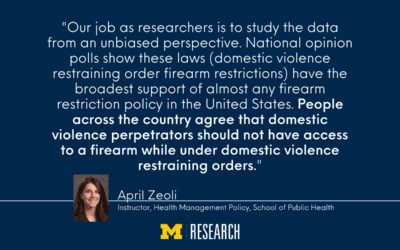 Domestic violence restraining orders and access to guns: U-M expert discusses