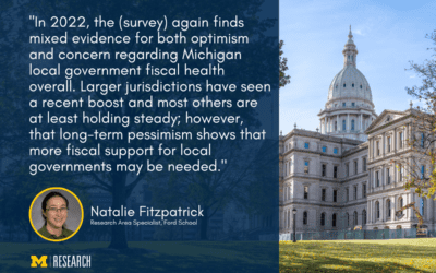 Local government fiscal outlook in Michigan a mixed picture: near-term improvement, long-term challenges