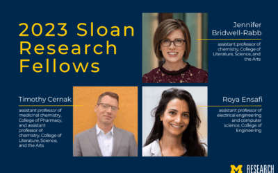 Three named Sloan Fellows for outstanding scientific achievement