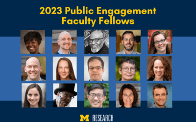 Fifteen selected to be Public Engagement Faculty Fellows