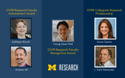 OVPR honors five research faculty members with awards, professorships