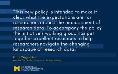 New policy outlines research data stewardship expectations