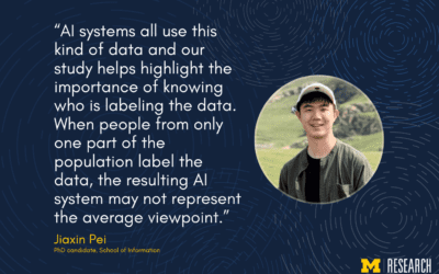 Building reliable AI models requires understanding the people behind the datasets, UMSI researchers sa