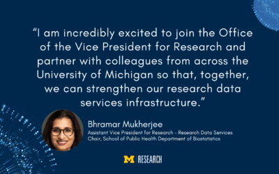 Bhramar Mukherjee to lead research data services strategy