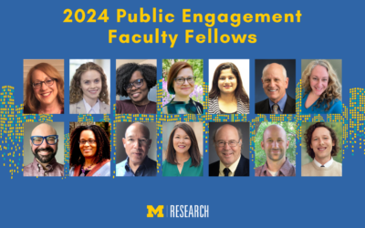 Fourteen faculty members selected as public engagement fellows