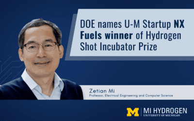 DoE Announces announced U-M startup among winners of the Hydrogen Shot Incubator Prize