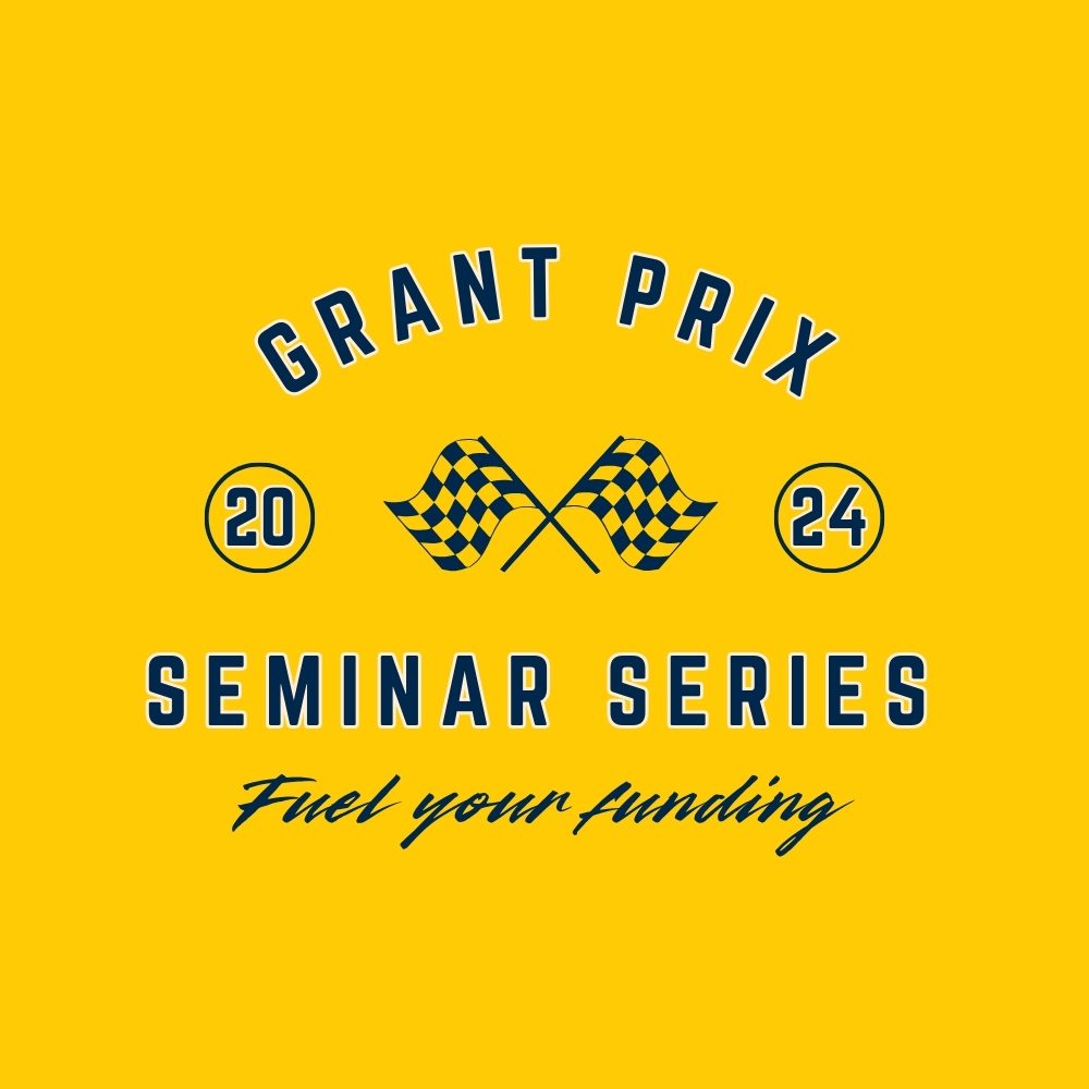 text: Grant Prix 2024 Seminar Series Fuel your funding