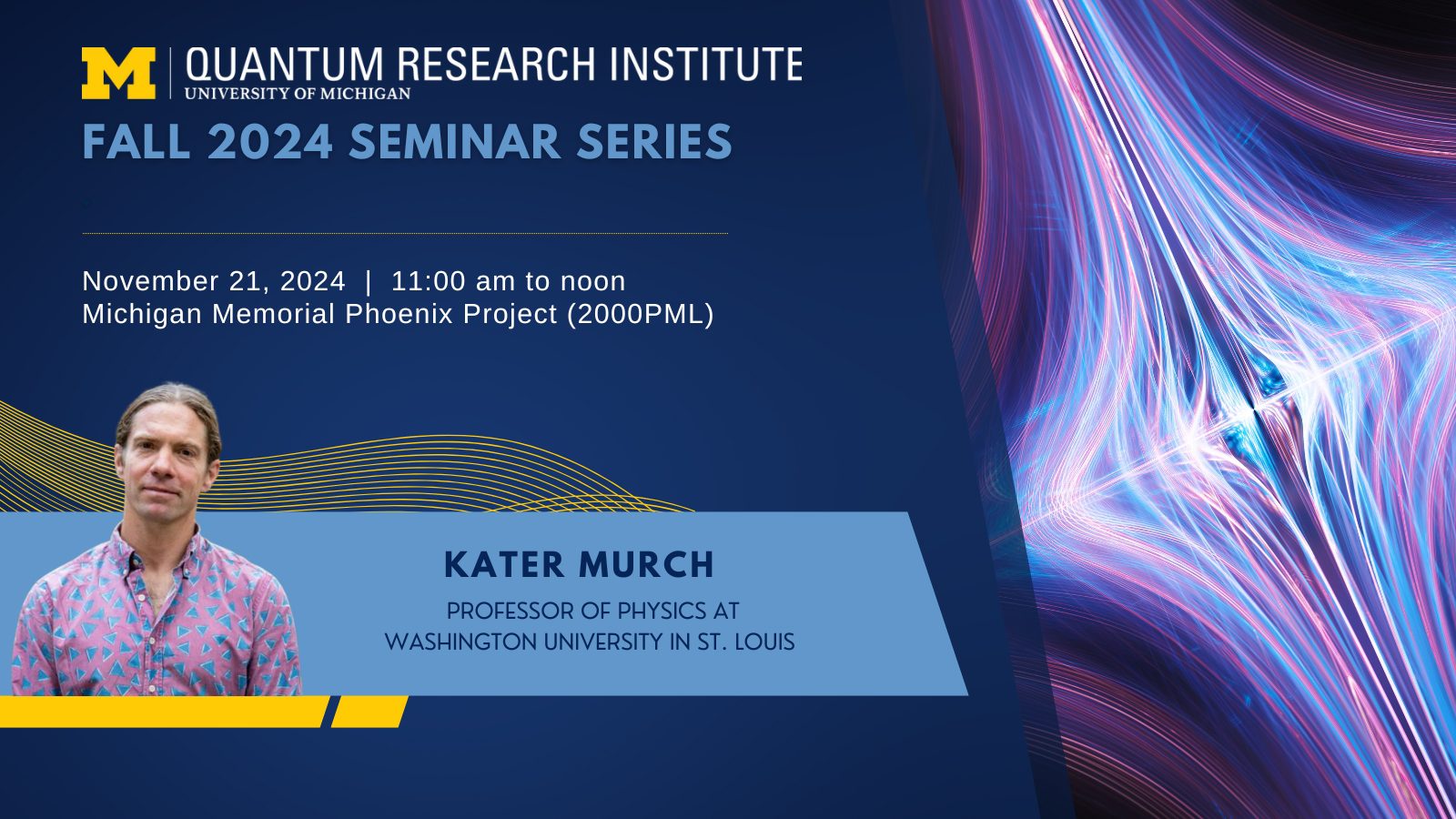 QRI Fall 2024 Seminar Series graphic with speaker headshot