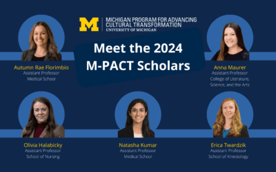 M-PACT announces five new faculty scholars