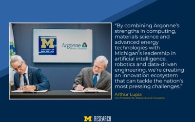 U-M, Argonne National Laboratory sign five-year partnership