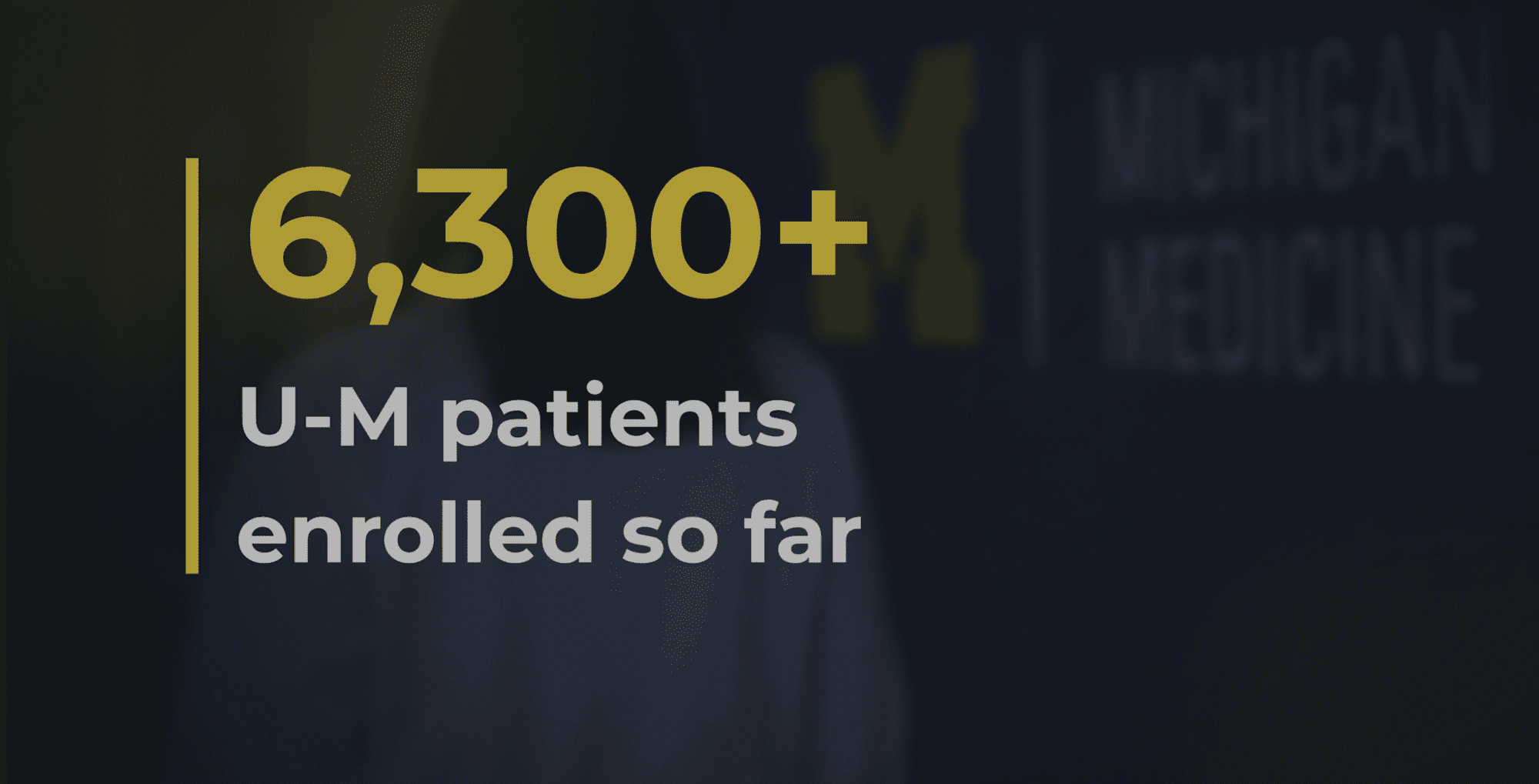 6,300 + U-M patients enrolled so far